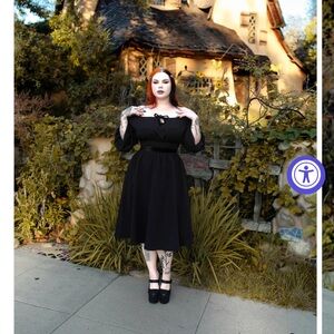 Wax Poetic EVA DRESS BLACK BY OBLONG BOX SHOP